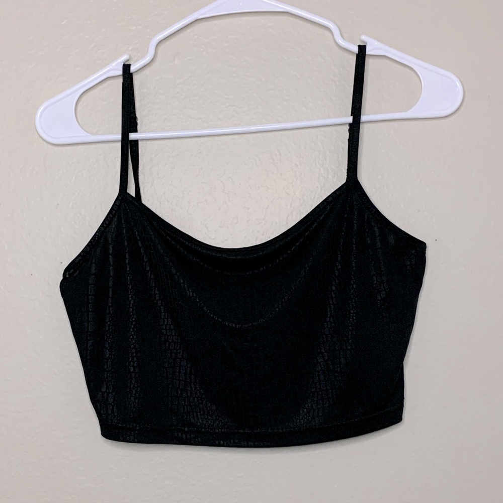Black see through top